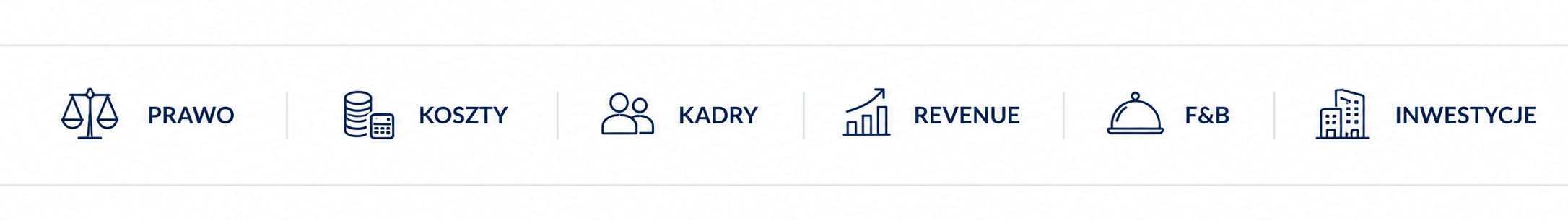 Prawo, koszty, kadry, revenue, F&B, inwestycje